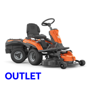 R 200iX Husqvarna Rider frontmaaier accu met maaidek